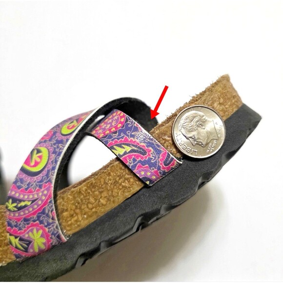 Birkenstock PAPILLIO Sandals Crystal Rose Paisley Birko Flor 41 10.5 11 Regular - Picture 11 of 11